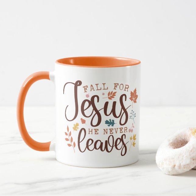 Mug Citation chrétienne de Thanksgiving (Avec donut)