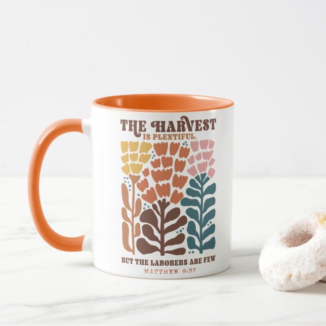 Mug Citation chrétienne de Thanksgiving (Avec donut)