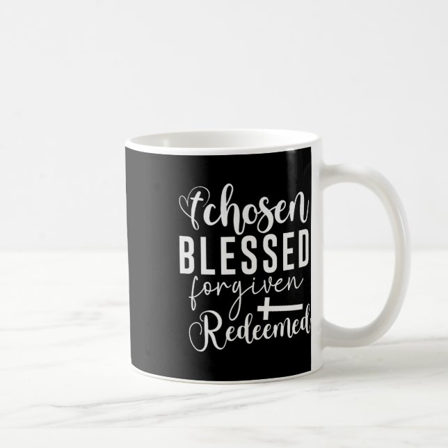 Mug Citation chrétienne élue Bénie Pardonnée Rachetée  (Droite)