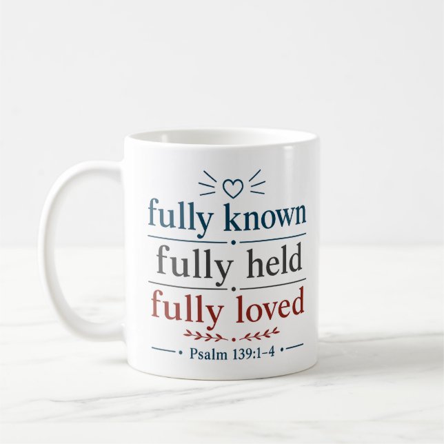 Mug Citation chrétienne entièrement connue, entièremen (Gauche)