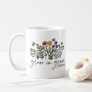 Mug Citation Chrétienne Florale Grace