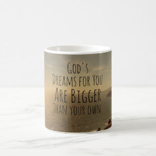 Mug Citation chrétienne inspirante Les rêves de Dieu p