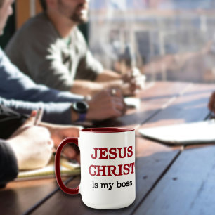 Mug Citation chrétienne Jésus Est Mon Écriture De Patr