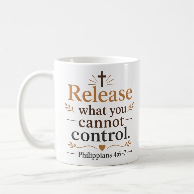 Mug Citation Chrétienne Libère Ce Que Vous Ne Pouvez C (Gauche)