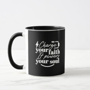 Mug Citation chrétienne motivante – Rechargez votre fo