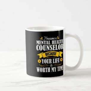 Mug Citation Conseiller en santé mentale mignon Consei