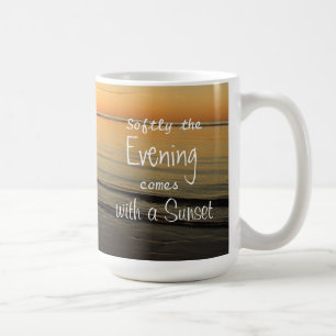 Mug Citation coucher de soleil Serene Ocean Beach Coff