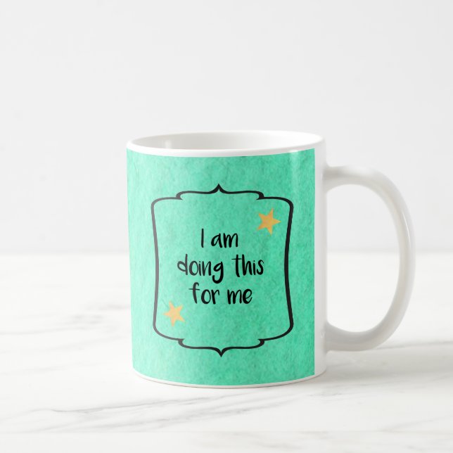 Mug Citation d'affirmation de motivation d'auto-évalua (Droite)