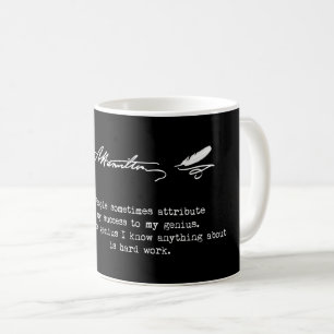Mug Citation d'Alexander Hamilton. Succès, génie
