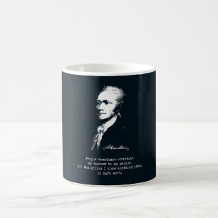 Mug Citation d'Alexander Hamilton. Succès, génie