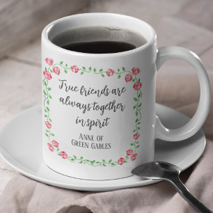 Mug Citation D'Amitié Littéraire Florale Dessinée À La