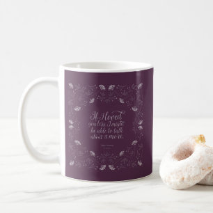 Mug Citation d'amour florale de Jane Austen Emma