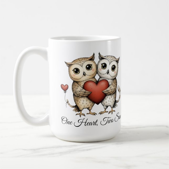 Mug Citation d'amour pour couples, Cadeau d'anniversai (Gauche)
