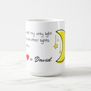 Mug Citation d'amour romantique avec l'art vectoriel d