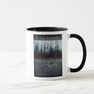 Mug Citation d'ange de 13:2 d'Hébreux