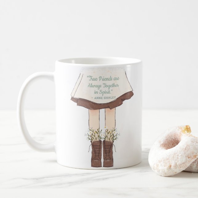 Mug Citation d'Anne of Green Gables True Friends (Avec donut)