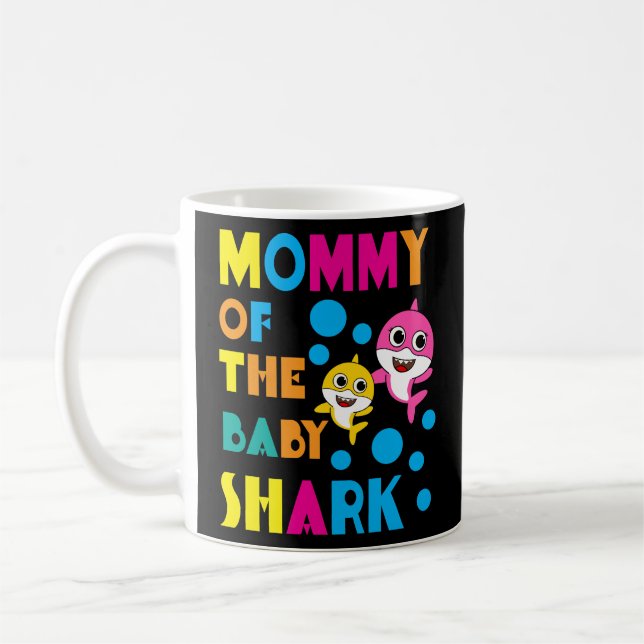 Mug Citation d'anniversaire de requin drôle B day Mama (Gauche)