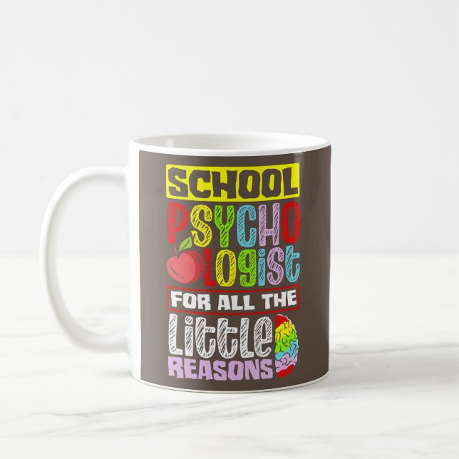 Mug Citation d'appréciation d'enseignant psychologue s (Gauche)