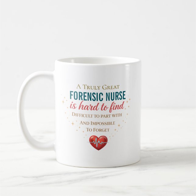Mug Citation d'appréciation d'infirmière médico-légale (Gauche)