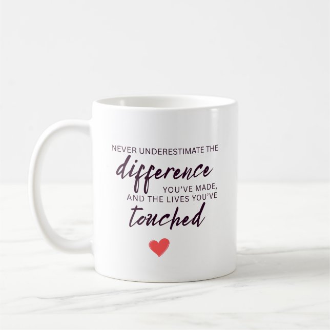 Mug Citation d'appréciation personnalisée (Gauche)