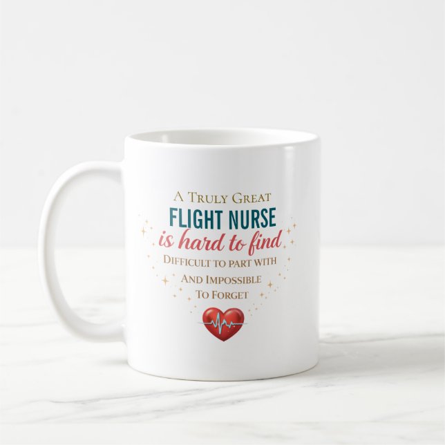Mug Citation d'appréciation pour infirmière de vol per (Gauche)