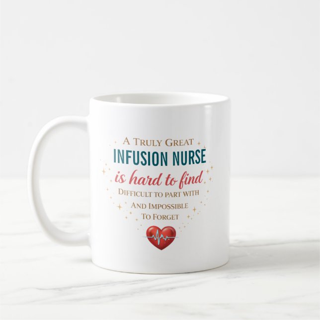 Mug Citation d'appréciation pour infirmière en perfusi (Gauche)