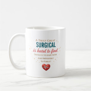 Mug Citation d'appréciation pour une infirmière chirur