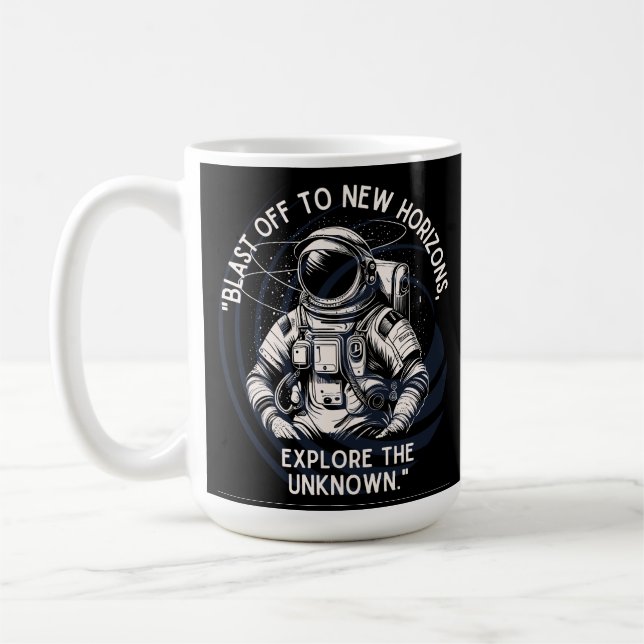 MUG CITATION D'ASTRONAUTE, DÉCOLLAGE VERS DE NOUVELS H (Gauche)
