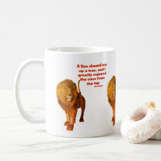 Mug Citation d'attitude Lion Inspirational Confucius