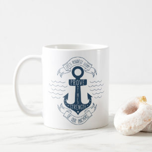 Mug Citation d'attitude Motivation Succès Rêves Ancre