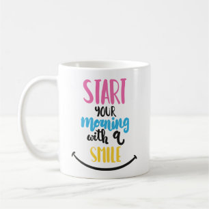 Mug Citation d'attitude Motivation Visage Heureux Mati
