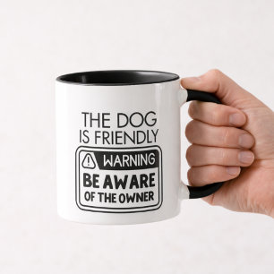 Mug Citation d'avertissement de propriétaire de chien 