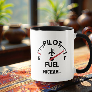 Mug Citation d'aviation drôle Pilote Carburant Café pe