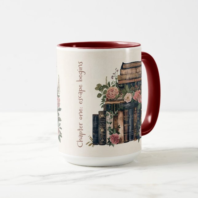 Mug Citation de amoureux de livre mignon Wrap (Devant droit)