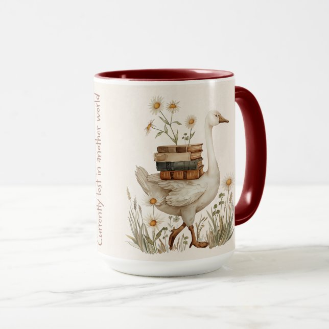 Mug Citation de amoureux de livres mignonne Wrap (Devant droit)