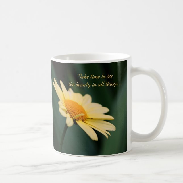 Mug Citation de beauté inspirée Daisy (Droite)