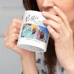 Mug Citation de Bestie moderne Photo BFF personnalisée<br><div class="desc">Célébrez le lien durable d'amitié avec un cadeau unique et personnalisé. Notre Mug Café d'amitié moderne, avec un titre de 'Bestie' dans un script de calligraphie gracieux et une citation sincère, est tout ce dont vous avez besoin pour montrer votre BFF vous êtes toujours là, peu importe où la vie...</div>