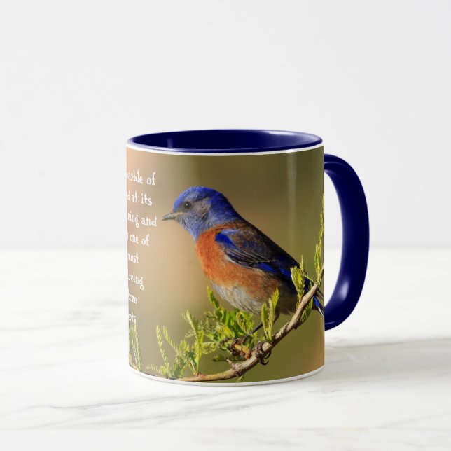 Mug Citation de bleu inspirant Spring (Devant droit)