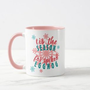 Mug Citation de boisson de Noël Eggnog drôle de la sai