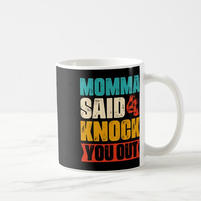 Mug Citation de boîte rétro amusante (Droite)