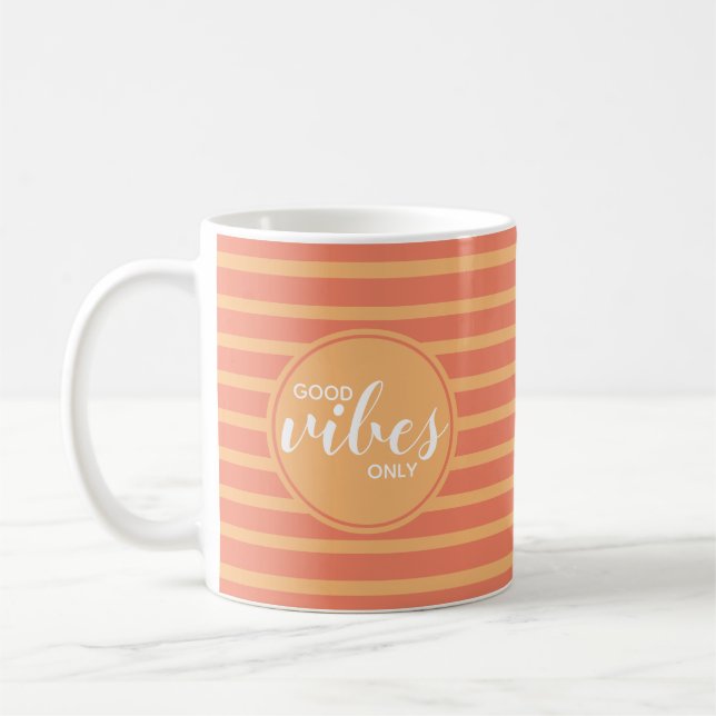 Mug Citation de bonne ambiance en typographie moderne  (Gauche)