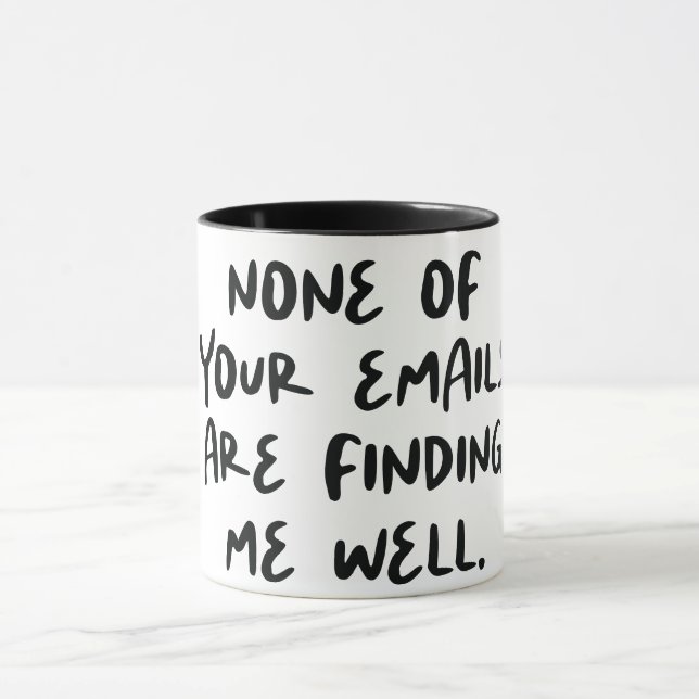 Mug Citation de bureau amusant (Centre)