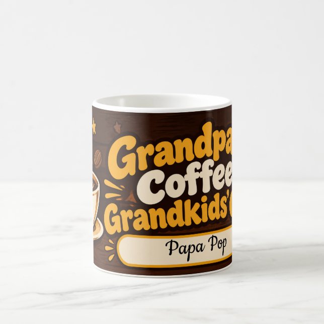 Mug Citation de café drôle de grand-père (Centre)