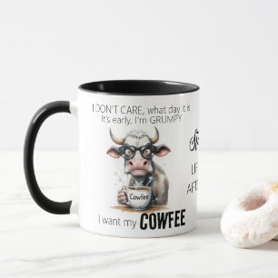 Mug Citation De Café Drôle De Vache