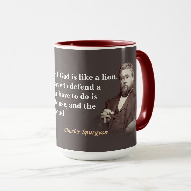 Mug Citation de Charles Spurgeon sur la Parole de Dieu (Devant droit)