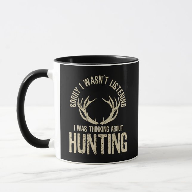 Mug Citation De Chasse Drôle Dit Deer Venison Elk Hunt (Gauche)