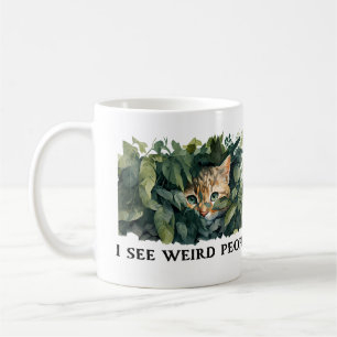 Mug Citation de chat mignon et de personnes bizarres
