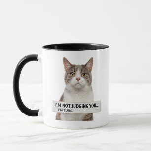 Mug Citation de chat sarcastique jugeant l'art minimal