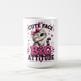 Mug Citation de chat sassy au visage mignon et à la gr
