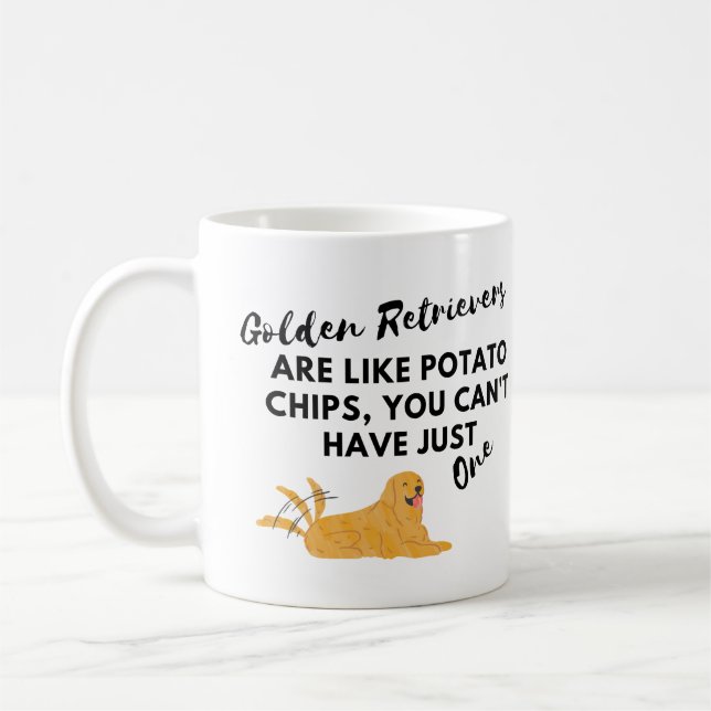 Mug Citation de chien amusant : Les golden sont comme  (Gauche)